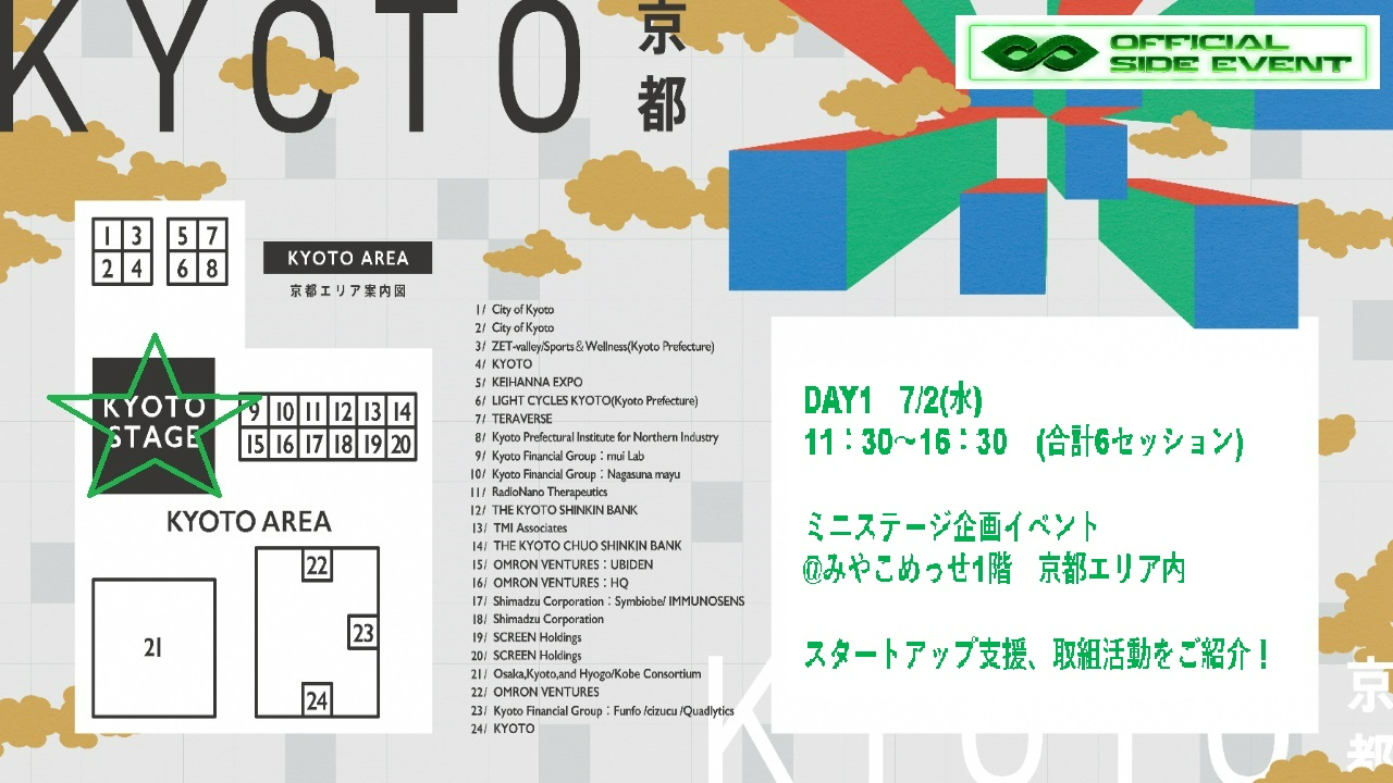 【DAY1】京都エリア　ミニステージイベント